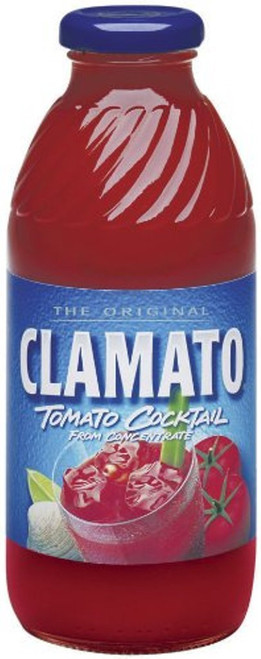 Clamato Juice, 16-Ounce Glass Bottles (Pack of 12)