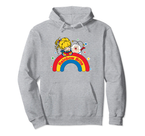 Rainbow Brite & Sprite Vintage Rainbow And Stars Portrait Pullover Hoodie