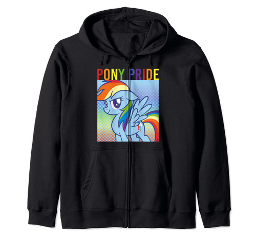 My Little Pony Rainbow Dash Pony Pride Poster Zip Hoodie