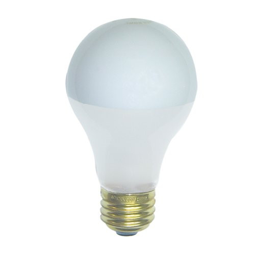 Bulbrite 861155 60 W Dimmable A19 Shape Incandescent Bulb ((E26) Base with Medium Screw, 8 Pack, Frost Silver Bowl