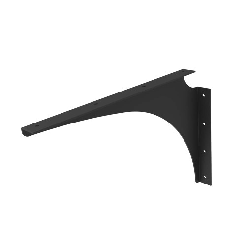 Iron Supports Universal Heavy-Duty Commercial Bracket - Industrial Support Brackets - Steel Mounting Bracket for Shelves, Vanities, Buffets, Desks, Benches (White - 21" Deep x 15" High)