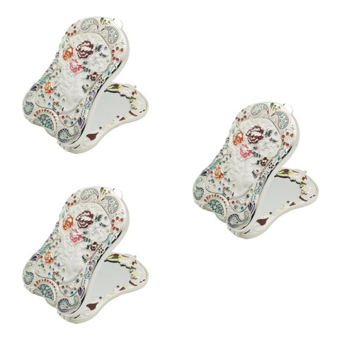 minkissy 3pcs Travel Vanity Mirror Purses Mirrors Hand Held Mirror High Definition Mirror Antique Makeup Mirror Pocket Mirror Small Mirror for Purse Double Side Mirror Wallet Bulk