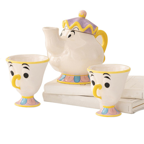 GZHaiTuoSi Beauty And The Beast Teapot Mug Mrs Potts Chip Tea Pot Cup Set - Ideal Gifts for Girl and Home Decoration - Beauty and Beast Teapot & Mug Mrs Potts and Chip Tea Set GZHaiTuoSi Beauty And The Beast Teapot Mug Mrs Potts Chip Tea Pot Cup Set - Ideal Gifts for Girl and Home Decoration - Beauty and Beast Teapot & Mug Mrs Potts and Chip Tea Set