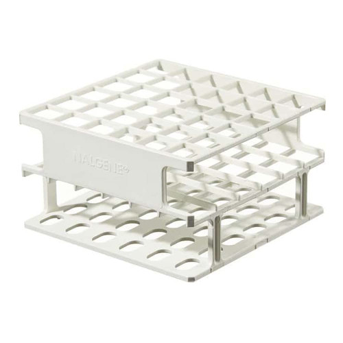 Nalgene 5972-0030 Acetal Plastic Unwire Test Tube Half Rack for 30mm Test Tubes, White