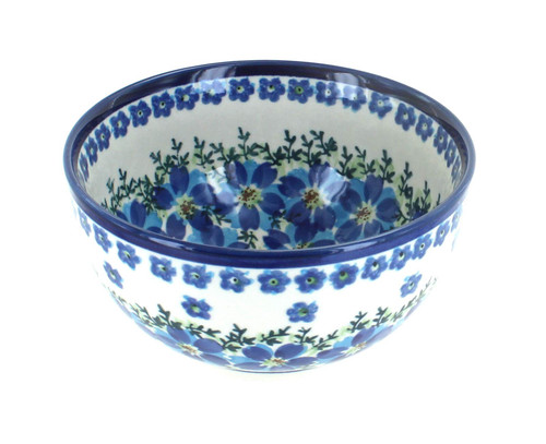 Blue Rose Polish Pottery Kalina Dessert Bowl