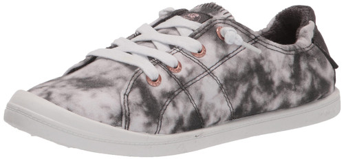 Roxy Women's Rory Slip On Sneaker, Black/White Fad, 7.5