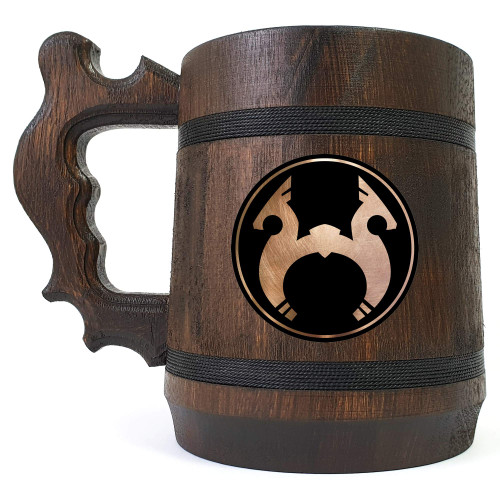 Northgard Beer Mug, Beer Stein, Wooden Beer Tankard, Gamer Gift, Personalized Beer Mug, Gift for Him, Wedding Gift, Groomsmen Gift Northgard Beer Mug, Beer Stein, Wooden Beer Tankard, Gamer Gift, Personalized Beer Mug, Gift for Him, Wedding Gift, Groomsmen Gift