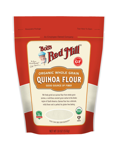 Bob's Red Mill Organic Quinoa Flour, 18-ounce (Pack of 4)