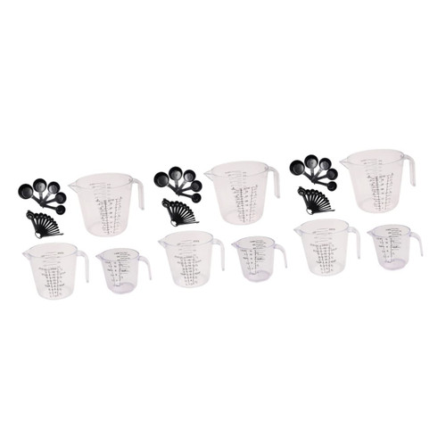 Cabilock 60 Pcs Graduated Measuring Cup Baking Measuring Cups Kitchen Measuring Cup Measure Cup Kitchen Gadgets for Cooking Measure Spoons Mini Scoop Measuring Flour Tool Plastic Scale
