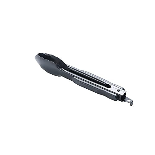 ZMQJEQANBG Bag Clips for Food Barbecue, Kitchen Tools, Service Forceps, Antiskid Nylon Bread Forceps, 1/2 Pcs Stainless Steel Heat-Resistant Food Forceps, Tongs. Tongs (Size : Small)