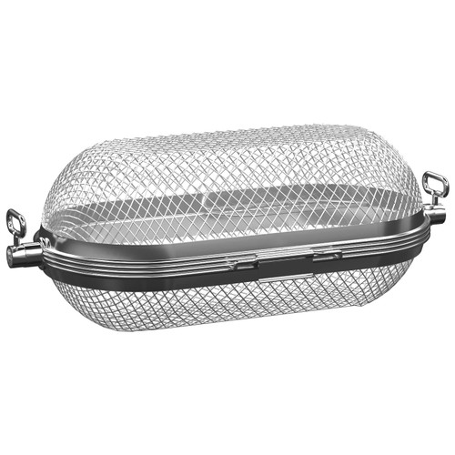 MixRBBQ 64000 Rotisserie Basket Grill Accessories, Stainless Steel Rotisserie Baskets for Napoleon Outdoor Grill, Universal Fits for Kabobs French Fries Veggies Fits