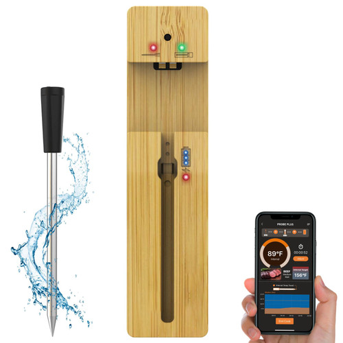 Anweller Wireless Meat Thermometer, Smart Bluetooth Meat Probe, Digital Meat Thermometer for Oven, Grill, Smoker, BBQ, Kitchen, Cooking Anweller Wireless Meat Thermometer, Smart Bluetooth Meat Probe, Digital Meat Thermometer for Oven, Grill, Smoker, BBQ, Kitchen, Cooking