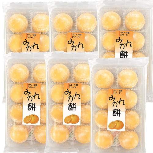 Japanese Mochi Fruits Daifuku Rice Cake Orange Flavor 7.4oz,6pack Japanese Mochi Fruits Daifuku Rice Cake Orange Flavor 7.4oz,6pack