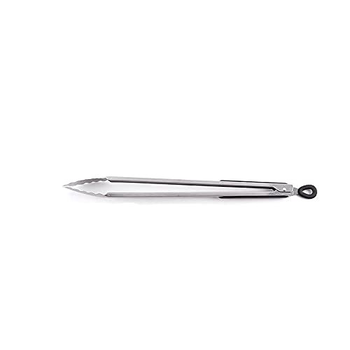 CukYi Cooking Tongs Stainless Steel BBQ Grilling Tong Salad Bread Serving Tong Non-Stick Kitchen Barbecue Grilling Cooking Tong Tongs (Color : 16 in)