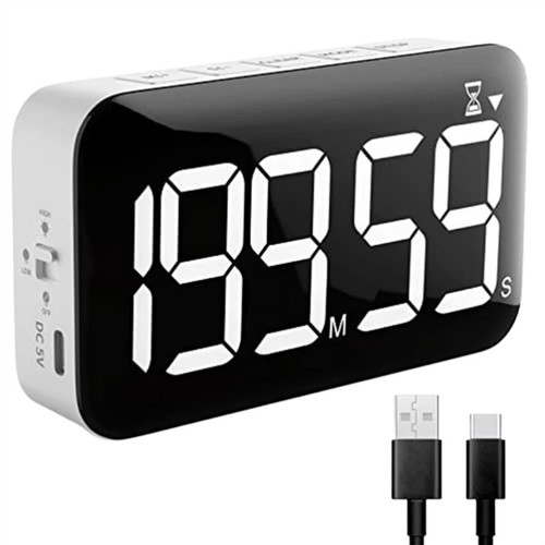 Kitchen Timer LED Knob Digital Timer Kitchen Accessories Countdown Timer Cooking Shower Study Fitness Stopwatch Timer