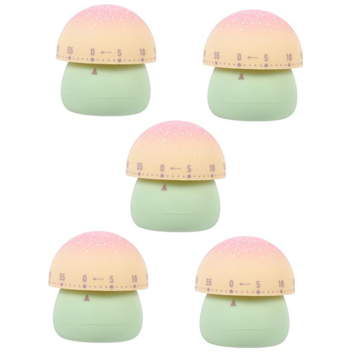 Zerodeko 5pcs Kitchen Timer Toddler Mechanical Timer Lovely Timer Kids Alarm Clock Toddler Alarm Clock Cake Toppers Alarm Clock for Kids Cupcake Decorations Timers Tomato Child Abs Biscuit
