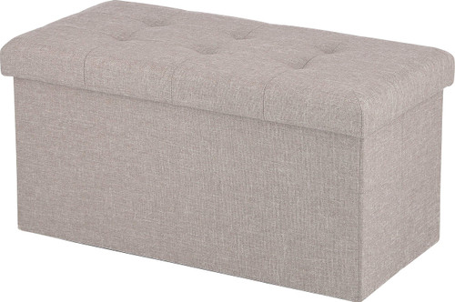 Fuji Boeki 86139 Hunt Storage Bench, Storage Box, Width 23.6 x Depth 11.8 x Height 11.8 inches (60 x 30 x 30 cm), Light Gray, Ottoman, Load Capacity 1
