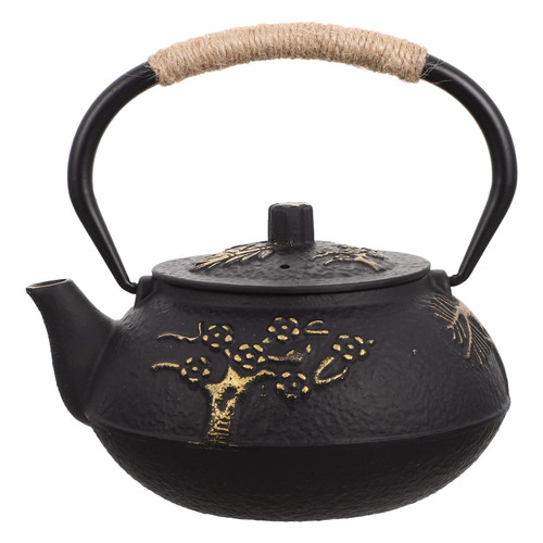 Hemoton Water Kettle Cast Iron Teapot You Can Kettle Teapots Tea Pot Household Thickened Teapot Tea Serving Pot Handled Teapot Stove Teapot Water Pot Tea Maker Boil Teapot Heating