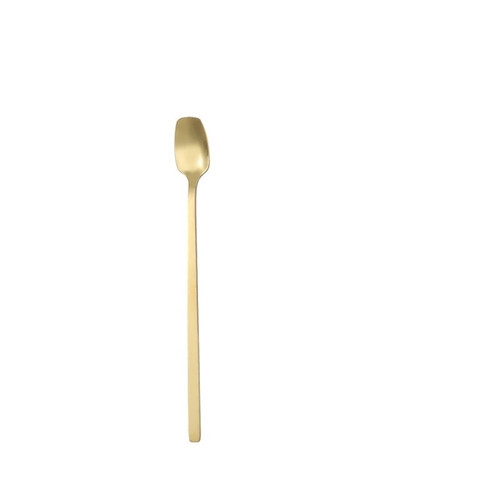 VERDDE Teaspoons, Long Handle Stainless Steel Dinnerware Set Spoon Tea Spoon Dessert Coffee Ice Cream Spoons Kitchen Accessories Bar