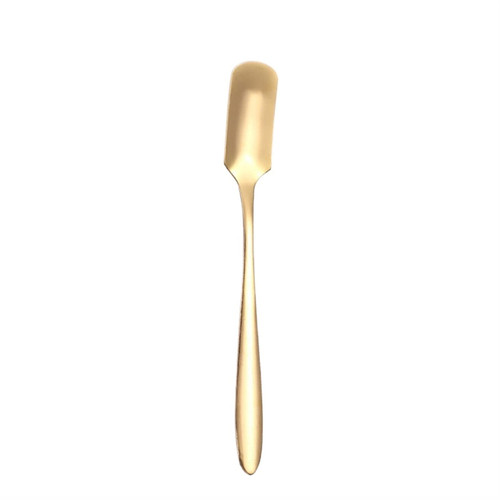 VERDDE Teaspoons, Stainless Steel Square Head Spoon Creative Tableware Tea Coffee Ice Cream Shovel Spoons Teaspoons Kitchen Accessories