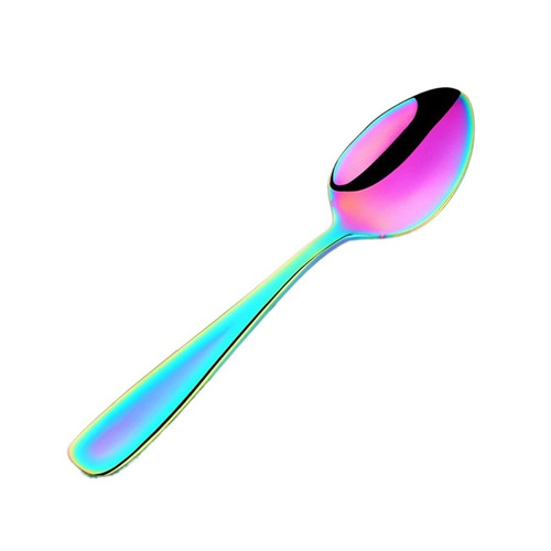 VERDDE Teaspoons, Stainless Steel Mini Spoon Set Ice Cream Fruit Dessert Spoon Tea Spoon Rose Gold Coffee Teaspoons Tableware Cutlery