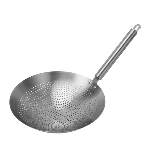 Strainer Skimmer Ladle, 304 Stainless Steel Skimmer Spoon, Large Slotted Spoon Oil Spider Strainer Cooking Colander Spoon Utensil for Kitchen, Draining, Frying, Daily Use (26cm)