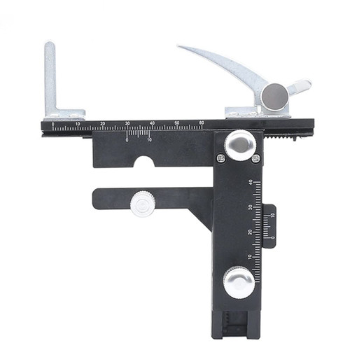 ZTBH Microscope Accessories Kit Microscope X-Y Movable Stage Metal Attachable 0-60mm Scale Ruler Biological Microscope Slide Clip Microscope Slides