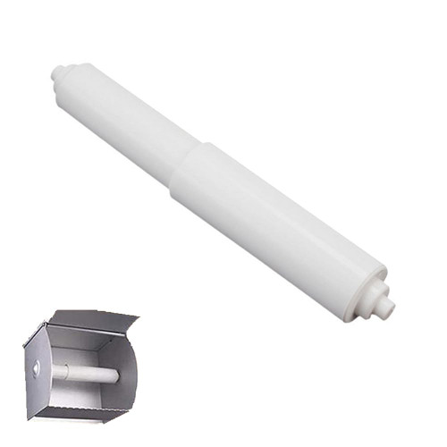 PULMCheerger 1/2pcs White Toilet Paper Holder,Paper Toilet Holder, Replacement Rod Toilet Paper Holder Roller,Plastic Toilet Paper Holder Spring Loaded Toilet Paper Holder Roller Toilet Paper Holder