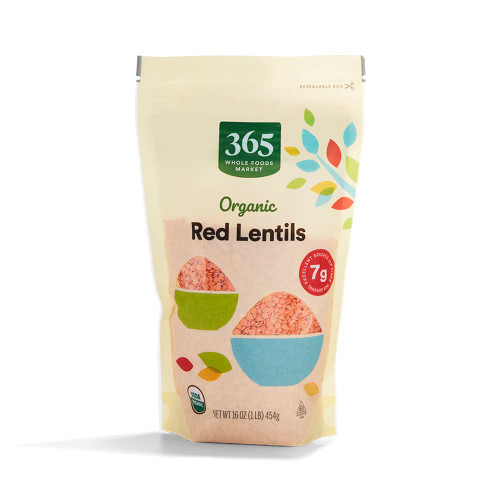 365 by Whole Foods Market, Organic Red Lentils, 16 Ounce