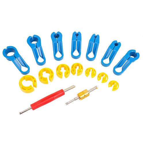 GEARZAAR Fuel Line Disconnect Removal Tool Set, 1/4 5/16 3/8 1/2 5/8 3/4 7/8 Inch Master Quick Disconnect Tool Kit for Automotive AC Fuel Line Transmission Oil Cooler Line 16PCS