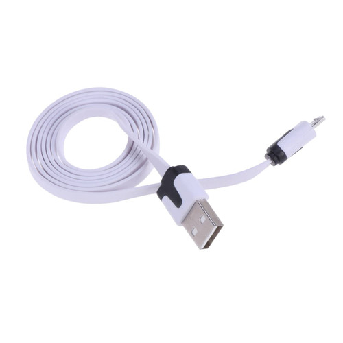 OSALADI USB b Cable Charger Cord Data Sync Cable Flat Charging Cord USB Cable Two-Color Sync Line White