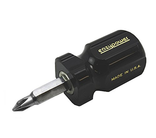 Eazypower 00594 Tub of 15  Black #1 Phillips /#2 Phillips 3-Inch Stubby Handle Screwdriver