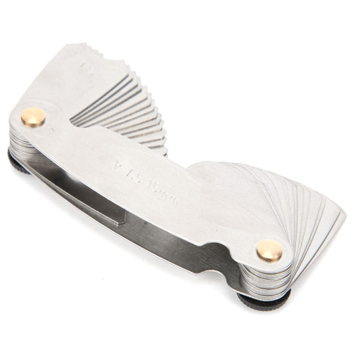 Screw Thread Pitch Gauge, Screw Pitch Gage, Stainless Steel MetricImperial Thread Pitch Gauge for Dimensional Measurement, Thread Gauges