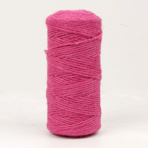 Micomon 300 Feet Natural Jute Twine Best Arts Crafts Gift Twine Christmas Twine Industrial Packing Materials Durable String for Gardening Applications(Hot.Pink)