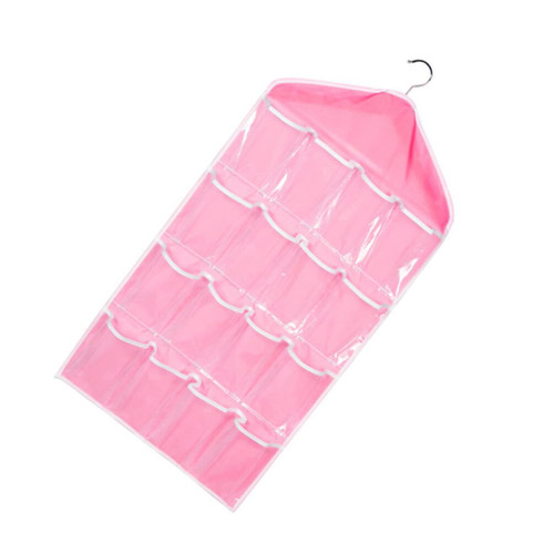 WHAMVOX 16 Wardrobe Organiser Over Door Storage Hanging Storage Bag Closet Organizer Underwear Organizer Wall Pocket Organizer On The Door Bra