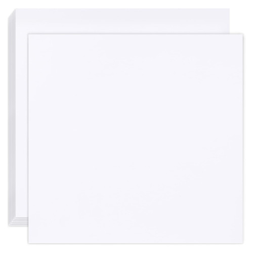 Koogel 25 Sheets Cardstock for Crafts, White Construction Paper 12x12inch Card Stock Paper for Crafts Printer Invitations Card Making