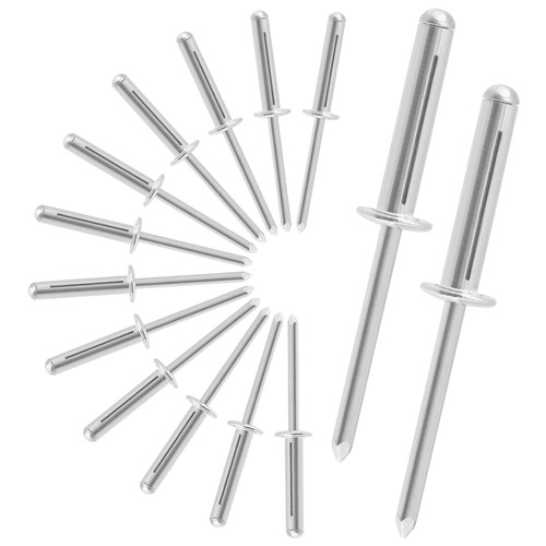 Litoexpe 3/16" x 1" Tri-Fold Pop Rivets, 50Pcs Solid Aluminum Blind Rivets Trifold Exploding Pop Rivets Boat Rivets