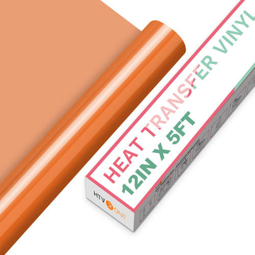 HTVRONT HTV Vinyl Rolls Heat Transfer Vinyl - 12" x 5ft Orange HTV Vinyl for Shirts, Iron on Vinyl for All Cutter Machine - Easy to Cut & Weed for Heat Vinyl Design (Orange) HTVRONT HTV Vinyl Rolls Heat Transfer Vinyl - 12" x 5ft Orange HTV Vinyl for Shirts, Iron on Vinyl for All Cutter Machine - Easy to Cut & Weed for Heat Vinyl Design (Orange)