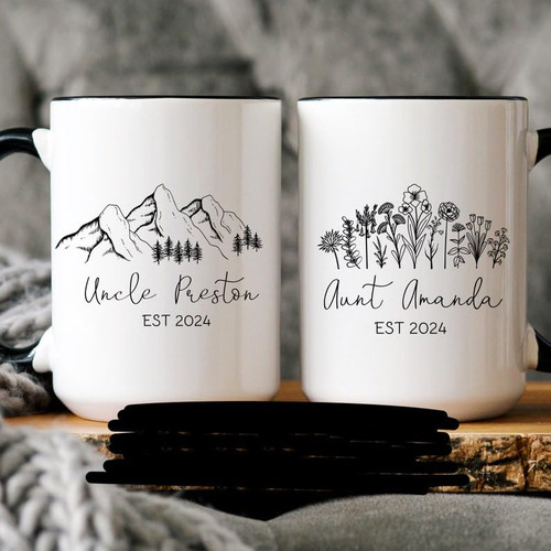 Pregnancy Announcement Aunt and Uncle Mug Set Baby Announcement Uncle and Auntie Mug Set,New Uncle Gift,New Aunt gift,Baby Announcement Pregnancy Announcement Aunt and Uncle Mug Set Baby Announcement Uncle and Auntie Mug Set,New Uncle Gift,New Aunt gift,Baby Announcement