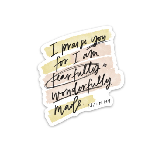 Swaygirls magnets | Psalm 139 refrigerator magnet | Christian magnets | Fridge magnets about faith, God, the Bible | Fearfully & wonderfully made Swaygirls magnets | Psalm 139 refrigerator magnet | Christian magnets | Fridge magnets about faith, God, the Bible | Fearfully & wonderfully made