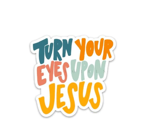 Swaygirls magnets | Turn your eyes on Jesus refrigerator magnet | Christian magnets | Fridge magnets about faith, God, the Bible