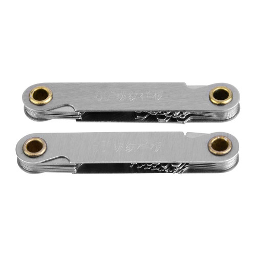 Metric Imperial Screw Gauge, Screw Thread Pitch Gauge Tool, Pitch Cutting Gauge Caliper Gages Measuring Tool for Industrial Measurement