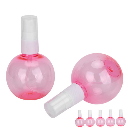 5pcs Multifunctional Spray Bottle Fine Water Mist Spray Bottle Refillable Perfume Atomizer, Fine Mist Stylist Sprayers Empty Small Misting Spritzer, Perfume Atomizer with Pump Clear Container