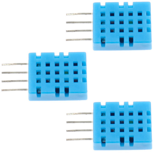 Aihjcnele 3Pcs DHT11 Digital Humidity Temperature Sensor 4-Pin DC3.3V~5V Humidity Measure Range 20%-90% Temperature Measure Range 0-50? DIY Humidity Sensor Temperature Sensor (DHT-11)