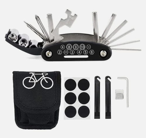 Xtreme 16 in 1 Multi-Function Bike Bicycle Cycling Mechanic Repair Tool Kit, Tire Repair, Motorcycle Portable Multifunctional Repair Tool Set? Folding Metric Repair Tool Set Kit