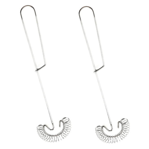 PRETYZOOM 2pcs Stainless Steel Egg Beater Hand Whisk for Eggs Blenders Electric Mixer Flour Whisk Egg Cream Blender Whisk Hand Mixer Kitchen Hand Mixer Coffee Small Eggs Coil