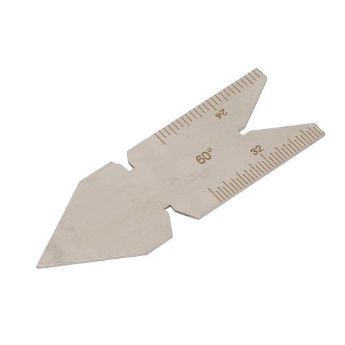 Thread Gauge, Stainless Steel Center Gauge 60 Degree Screw Thread Lathe Cutting Woodworking Tools Thread gauges (American Standard USA60 Degree Thread)