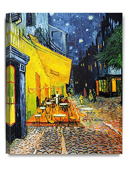 DECORARTS - Cafe Terrace at Night, Vincent Van Gogh Art Reproduction. Giclee Canvas Prints Wall Art for Home Decor 20x16 DECORARTS - Cafe Terrace at Night, Vincent Van Gogh Art Reproduction. Giclee Canvas Prints Wall Art for Home Decor 20x16