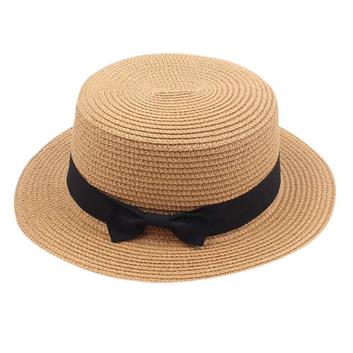 Solid Beach Sun Top Hat Straw Summer Hat Ladies Women's Visor Sun Baseball Caps Depression Hat Khaki Solid Beach Sun Top Hat Straw Summer Hat Ladies Women's Visor Sun Baseball Caps Depression Hat Khaki