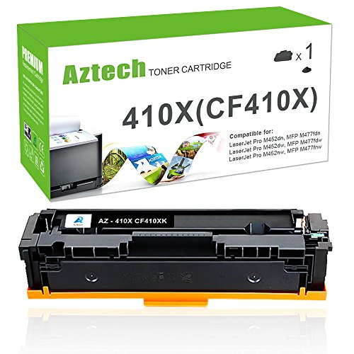 Aztech Compatible Toner Cartridge Replacement for HP 410X CF410X 410A CF410A (Black, 1-Pack)